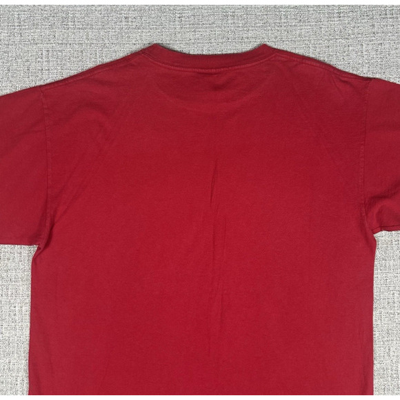 Vintage 1990s Ohio State Buckeyes Large Print Logo Red T Shirt Sz Large TNT Tag - Picture 7 of 10